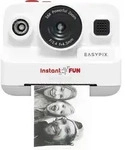 Easypix InstantFUN Digitale Sofortbildkamera Wei&szlig; Integrierter Akku