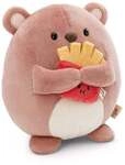 NICI Kuscheltier B&auml;r Nomo mit Pommes braun 16cm