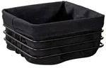 Brotkorb Premium Mod. Square, mit herausnehmbarer, waschbarer Baumwolleinlage