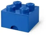 LEGO Schulbladenelement 4 Noppen Blau