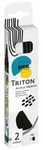 KREUL Acrylmarker TRITON edge schwarz/wei&szlig; 2 St&uuml;ck Kartonetui