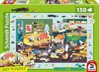Schmidt 56533 - Lustiges Katzen-Gewimmel, Puzzle mit Poster, 150 Teile aus...