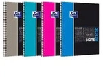 OXFORD Studium A4+ Hardcover doppelspiralgebundenes Notebook, 7 mm liniert, 80 Blatt,