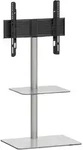 TV Standfu&szlig; Alu Glas Fernseh St&auml;nder Fu&szlig; Alani
