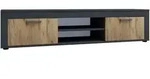 Holz TV Lowboard M&ouml;bel Fernsehschrank Usilo XL