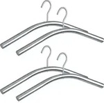 Kleiderb&uuml;gel Mod. Dry 4er Set Edelstahl, rostfrei