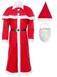 Idena Kost&uuml;m Weihnachtsmann mit Bart und M&uuml;tze 5-teilig Einheitsgr&ouml;&szlig;e 100%