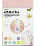 Folia Bastelfilz PASTELL 150g/m2, 20x30cm, 10 Blatt farbig