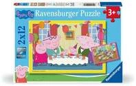 Kinderpuzzle 2x12 Teile - Peppa Wutz - Zeit zu feiern!