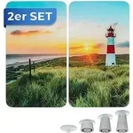 Herdabdeckplatte Universal Mod. Leuchtturm, 2er Set, f&uuml;r alle Herdarten geeignet