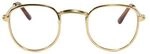 Puppen-Lesebrille, gold