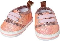 Puppen-Glitzer-Sneakers, rosa, Gr. 38-45 cm