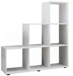 Holz Stand Treppenregal Regal 6 F&auml;cher Nitas