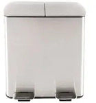 HTI-Living 2-Kammer M&uuml;lleimer Jannik 40L Silber 2-Kammer M&uuml;lleimer Jannik 40L