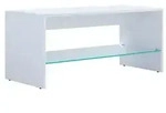 Holz Sofatisch Couchtisch Glas Wisal