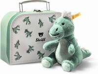 Steiff 067280 - Joshi Baby T-Rex im Koffer, mintgr&uuml;n, 16 cm, Dino-Pl&uuml;schtier
