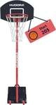 HUDORA 71640 - Basketballst&auml;nder Start 205, red, transportabel