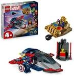 LEGO ǀ Marvel 76319 Captain America vs. Thanos, Superhelden Spielzeug