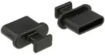 Staubschutz f&uuml;r USB Type-CTM Buchse mit Griff 10 St&uuml;ck schwarz 64013 64013 Delock