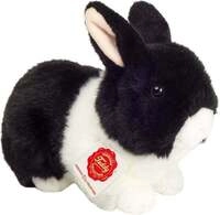 Teddy Hermann 937340 - Hase schwarz-wei&szlig;, Pl&uuml;schtier, 23 cm