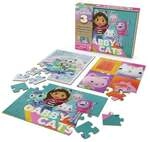 Gabby&rsquo;s Dollhouse Holzpuzzle-Sammlung, 3 miau-tastische Puzzle-Motive mit...