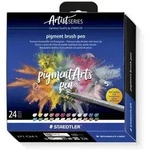 STAEDTLER pigment brush 371, Fasermaler mit Pinselspitze, 371 C24-1