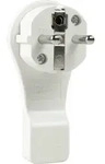 AS Schwabe 45030 Schutzkontakt-Flachstecker Kunststoff mit Aussteckhilfe 230V Wei&szlig;