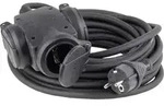 AS Schwabe 60450 Strom Verl&auml;ngerungskabel 16A Schwarz 30.00cm H07RN-F 3G 1,5mm2