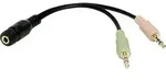 LogiLink CA0020 Klinke Audio Adapter [1x Klinkenbuchse 3.5 mm - 2x Klinkenstecker 3.5