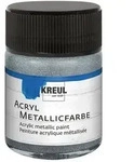 KREUL Acryl Metallicfarbe silber 50ml Glas