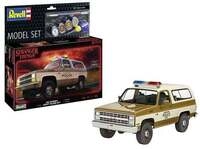 Model Set Stranger Things Chevrolet K5 Blazer, Revell Modellbausatz mit Basiszubeh&ouml;r