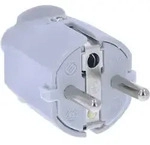 AS Schwabe 62220 Schutzkontaktstecker PVC 230V Grau