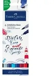 Faber-Castell Tuschestift Dual Marker Goldfaber Aqua, Seaside, 6er Set
