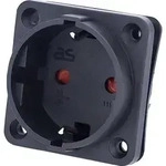 AS Schwabe 45081 Einbau-Steckdose IP20 Schwarz