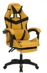 HTI-Living Drehstuhl Krit Eco Gelb Schwarz PVC Drehstuhl Krit Eco Gelb Schwarz PVC