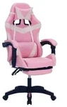 HTI-Living Drehstuhl Krit Eco Pink Weiss PVC Drehstuhl Krit Eco Pink Weiss PVC