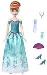 Disney Die Eisk&ouml;nigin Spin & Reveal Anna-Modepuppe und Accessoires mit 11 &Uuml;ber