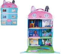 Gabby's Dollhouse, Puppenhaus mit 3 Figuren und Lift, 41 cm