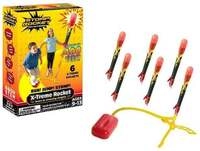 Stomp Rocket 365040 - Stomp Rocket X-Treme, Startrampe mit 6 Raketen