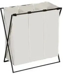W&auml;schesammler Mod. Trio XL Beige, mit drei F&auml;chern