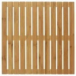 Baderost Mod. Indoor & Outdoor Bambus, 50 x 50 cm, mit rutschhemmender Unterseite