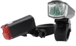 FISCHER FAHRRAD Fahrradbeleuchtung Set LED batteriebetrieben Schwarz