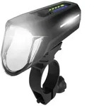 FISCHER FAHRRAD Fahrrad-Scheinwerfer Frontlicht 100 Lux LED akkubetrieben Schwarz