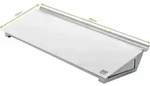 nobo Glas-Notizboard Diamond Glass Memo Desktop (B x H) 458 mm x 60 mm Brillant-Wei&szlig;