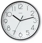 Hama 00185866 Quarz Wanduhr 22cm x 220mm x 220mm x 35mm Schwarz