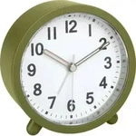 TFA Dostmann 60.1043.04 Quarz Wecker Oliv, Gr&uuml;n Alarmzeiten 1 Leisegang-Uhrwerk