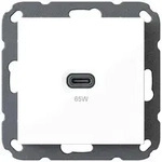 Ehmann 6560x0000 USB-Ladesteckdose Wei&szlig;