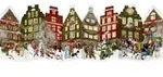 Aufstell-Adventskalender &ndash; Nostalgisches H&auml;userleporello