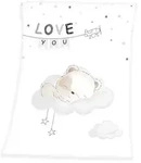 babybest&reg; 1540216014 - Sleeping little bear Soft-Peachdecke, 75 x 100 cm, 100%