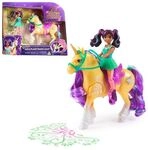 Unicorn Academy Set - Ava & Pflanzen-Magie Leaf mit echter M&auml;hne, Schweif &